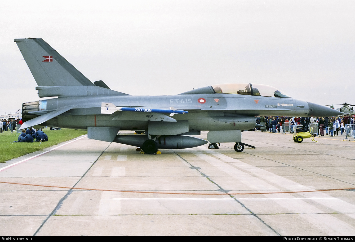 Aircraft Photo of ET-615 | General Dynamics F-16B Fighting Falcon | Denmark - Air Force | AirHistory.net #491223