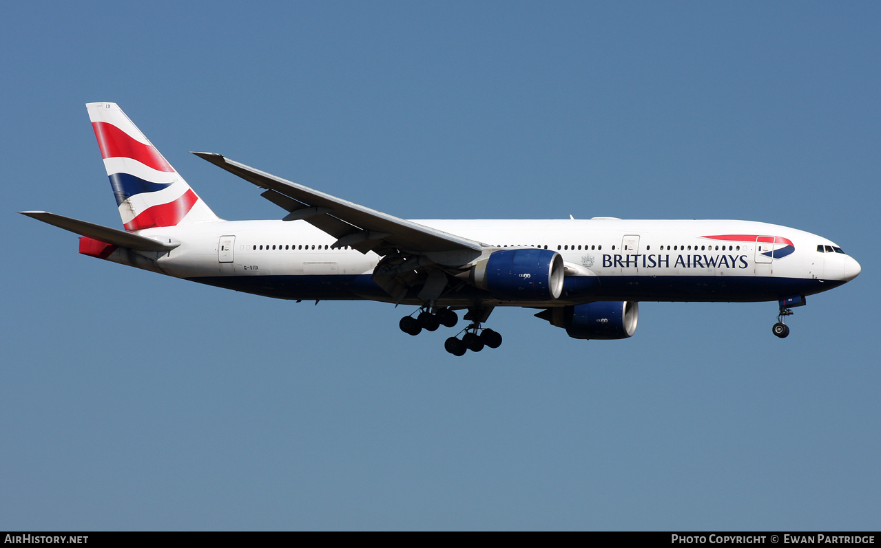 Aircraft Photo of G-VIIX | Boeing 777-236/ER | British Airways | AirHistory.net #491235