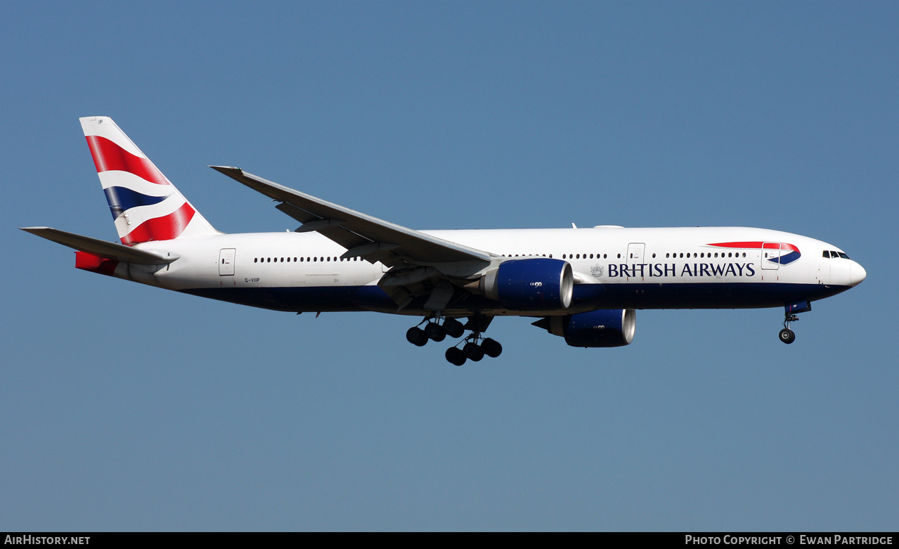 Aircraft Photo of G-VIIP | Boeing 777-236/ER | British Airways | AirHistory.net #491236