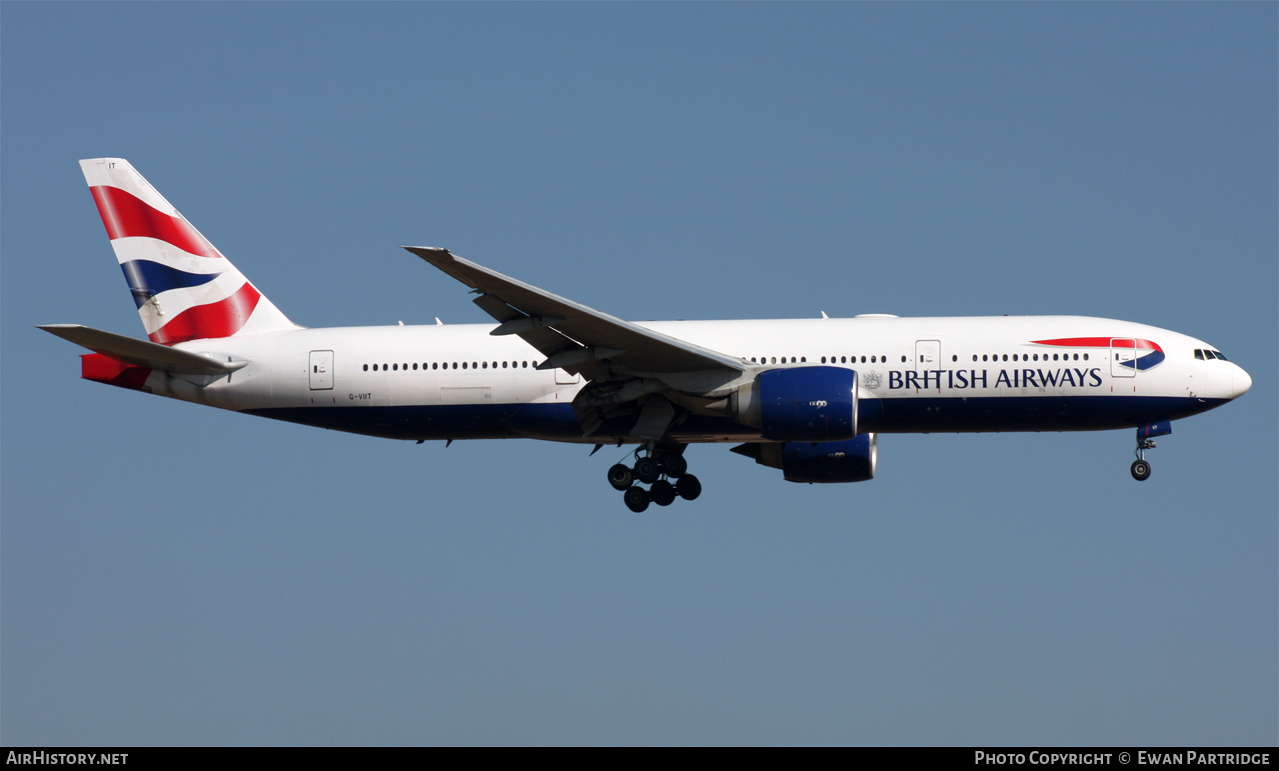 Aircraft Photo of G-VIIT | Boeing 777-236/ER | British Airways | AirHistory.net #491264