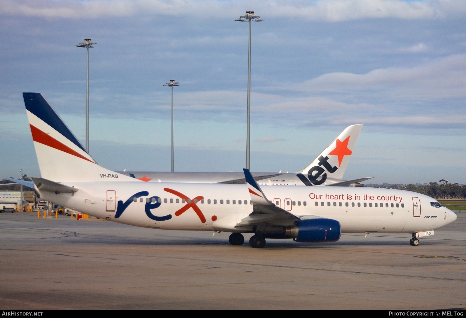 Aircraft Photo of VH-PAG | Boeing 737-8FE | REX - Regional Express | AirHistory.net #491296
