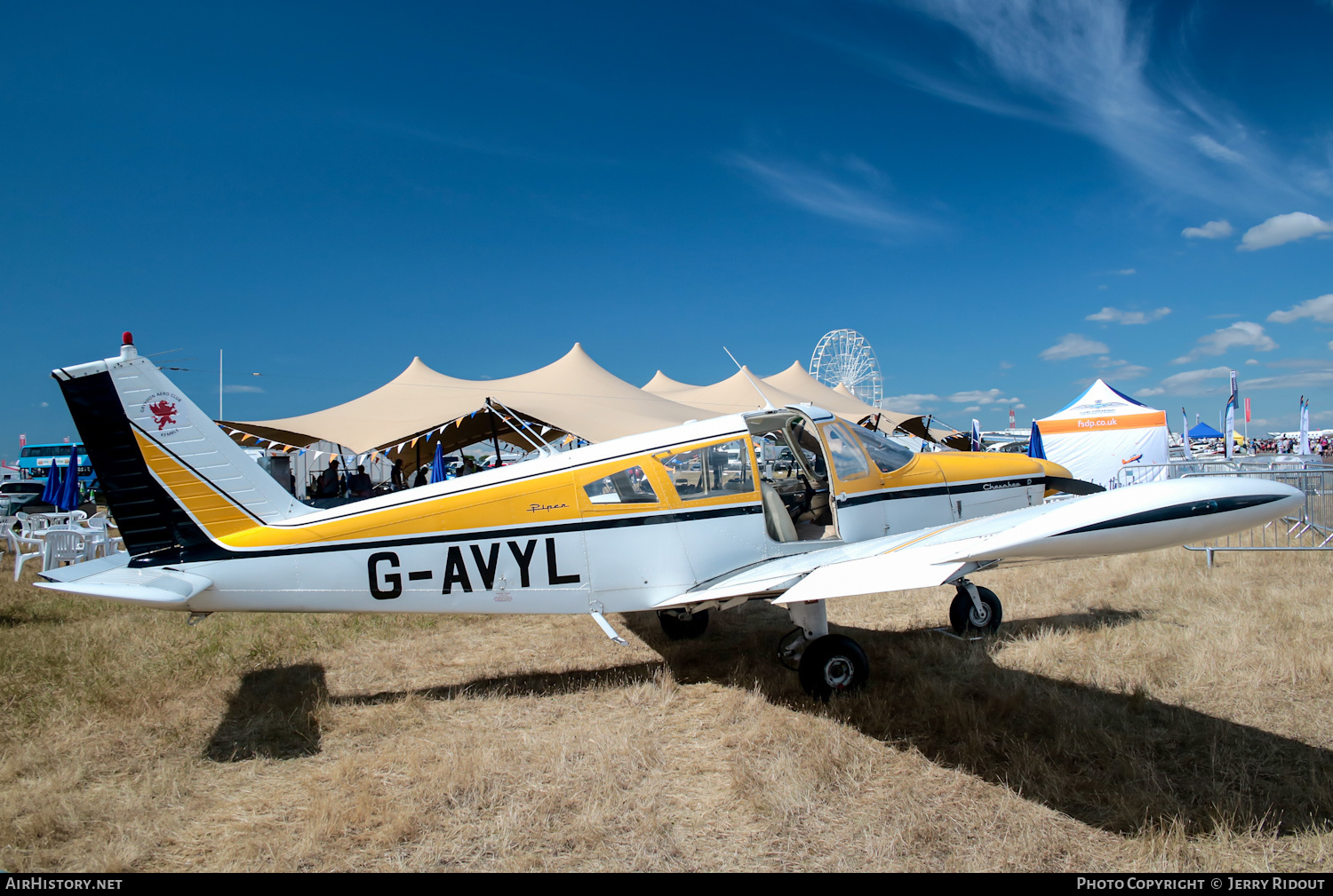 Aircraft Photo of G-AVYL | Piper PA-28-180 Cherokee D | Gryphon Aero Club | AirHistory.net #491325