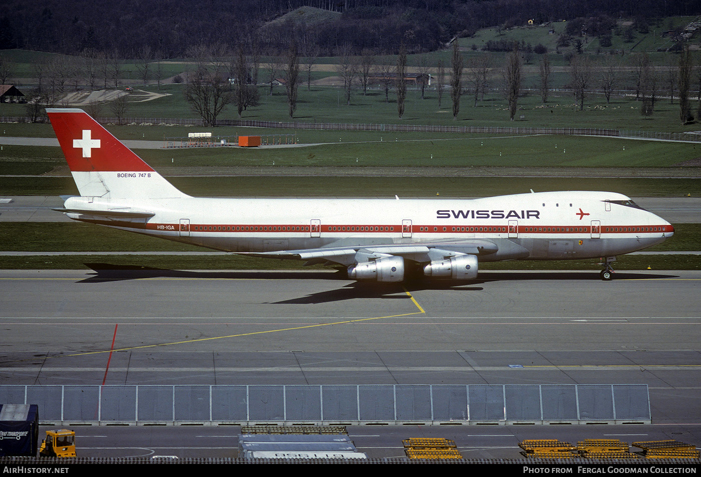 Aircraft Photo of HB-IGA | Boeing 747-257B | Swissair | AirHistory.net #491338