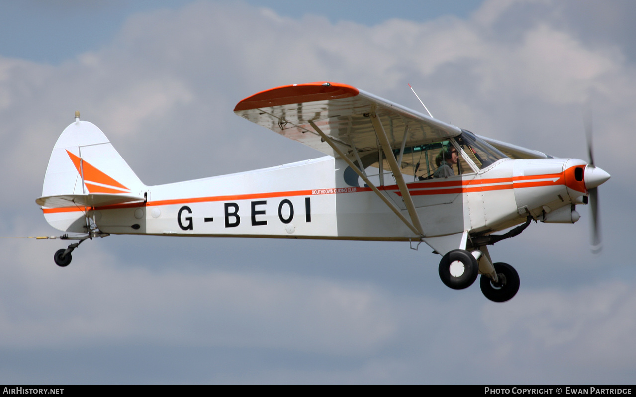 Aircraft Photo of G-BEOI | Piper PA-18-150 Super Cub | Southdown Gliding Club | AirHistory.net #491368