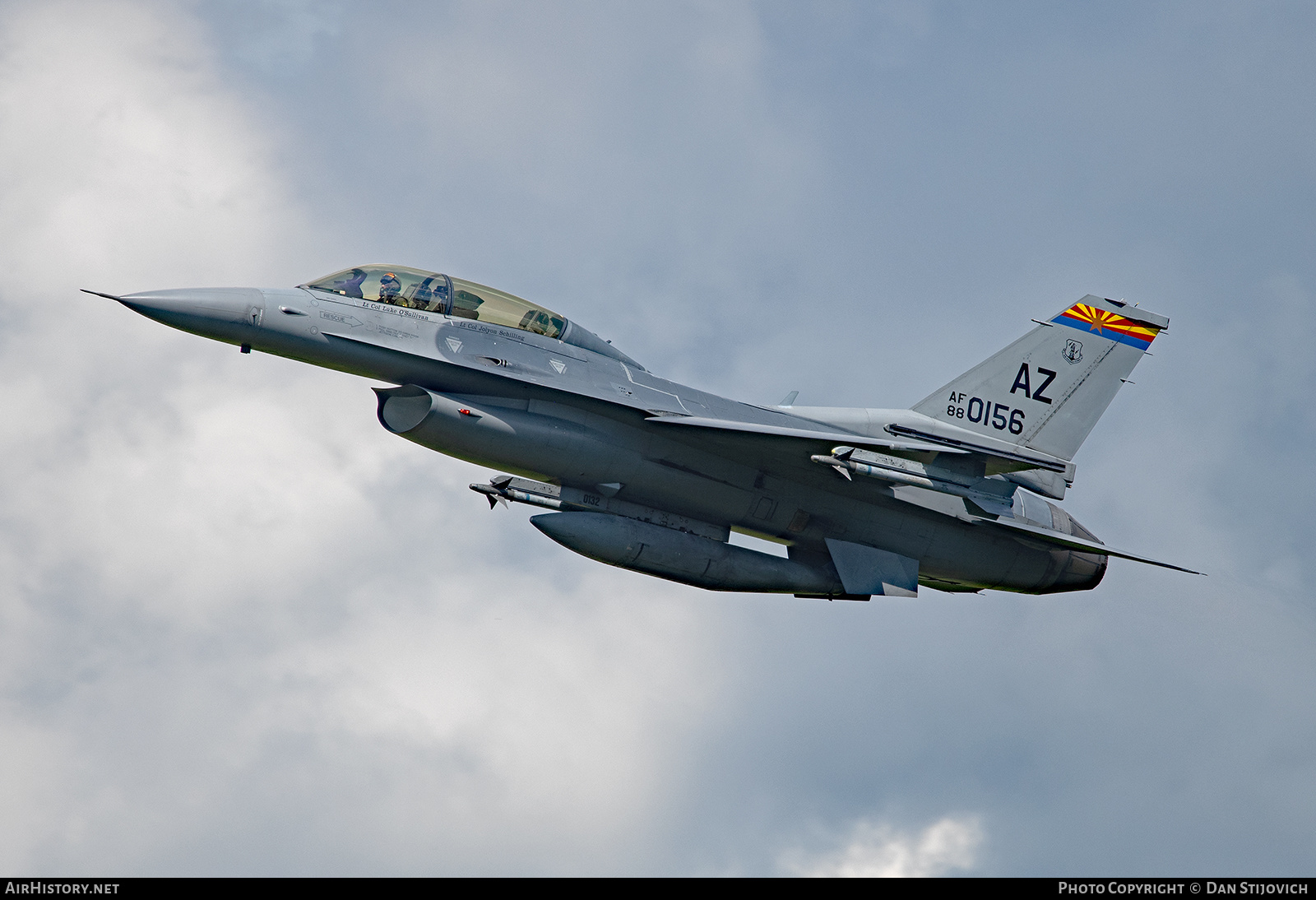 Aircraft Photo of 88-0156 / AF88-156 | General Dynamics F-16DM Fighting Falcon | USA - Air Force | AirHistory.net #491383