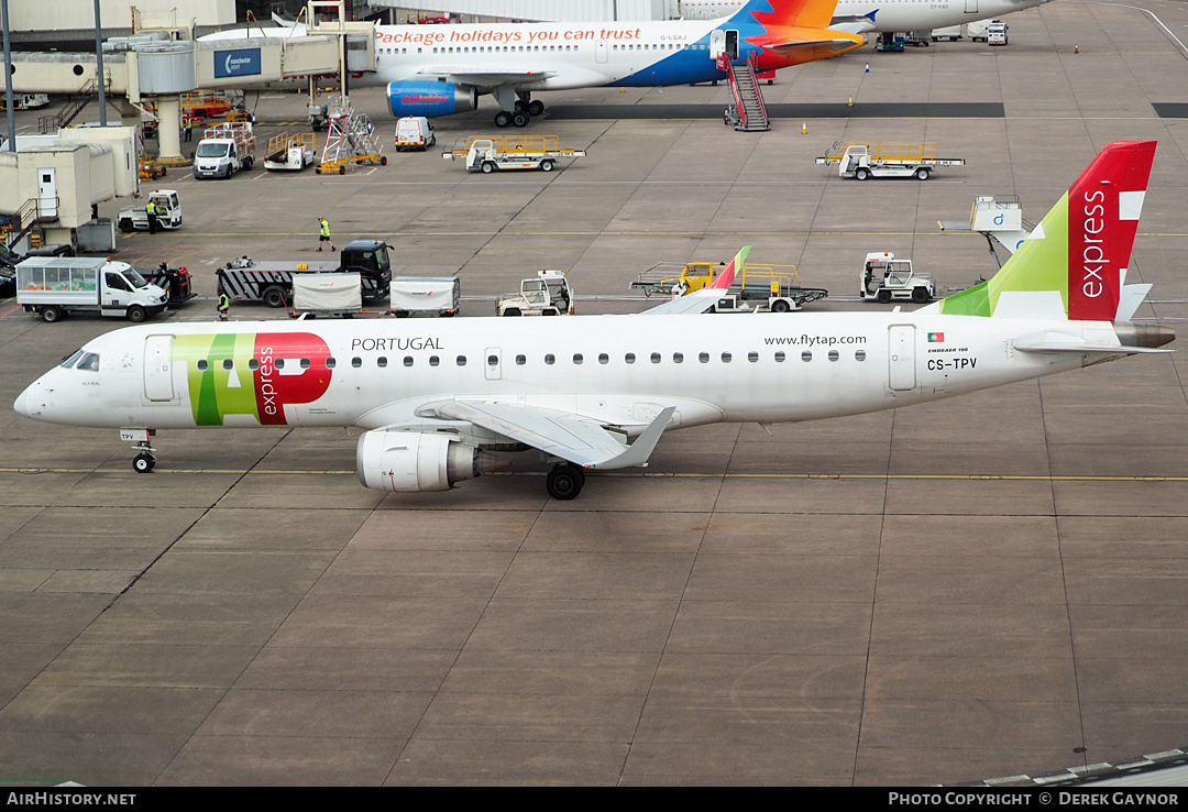 Aircraft Photo of CS-TPV | Embraer 190LR (ERJ-190-100LR) | TAP Portugal Express | AirHistory.net #491405