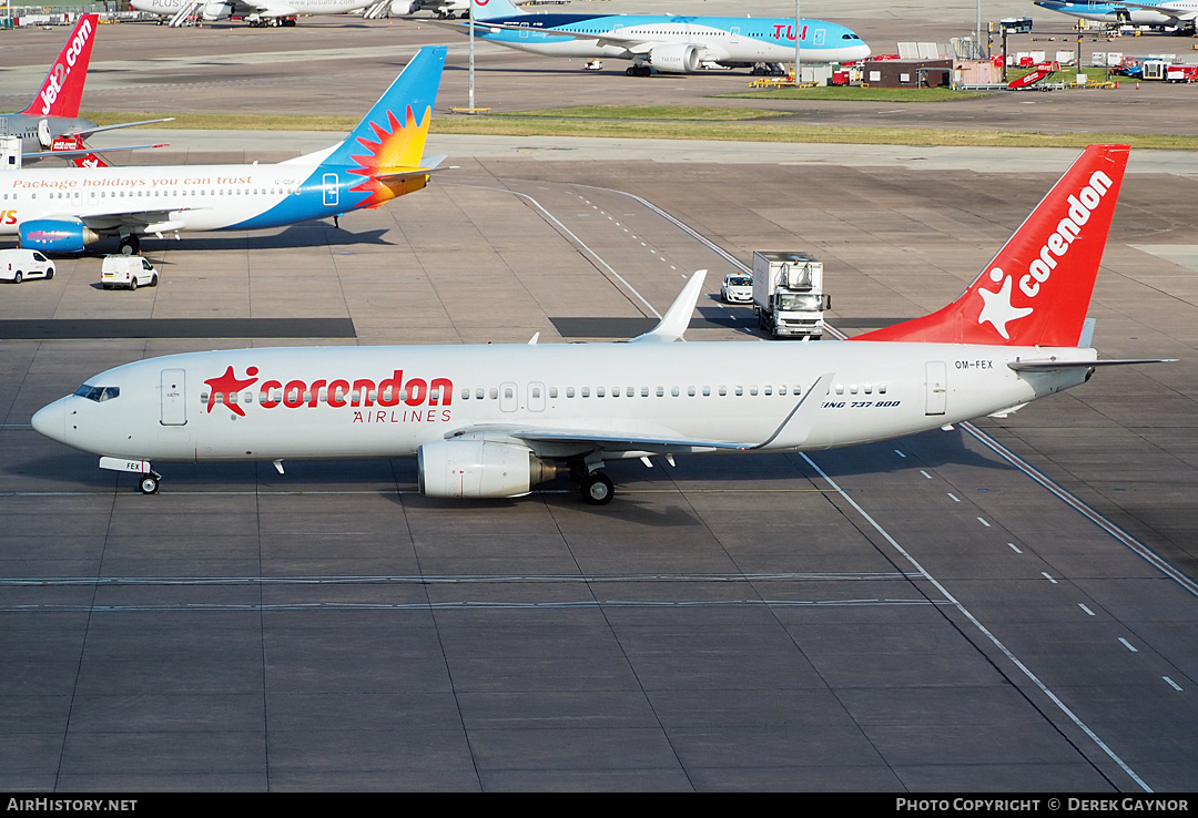 Aircraft Photo of OM-FEX | Boeing 737-8Q8 | Corendon Airlines | AirHistory.net #491412