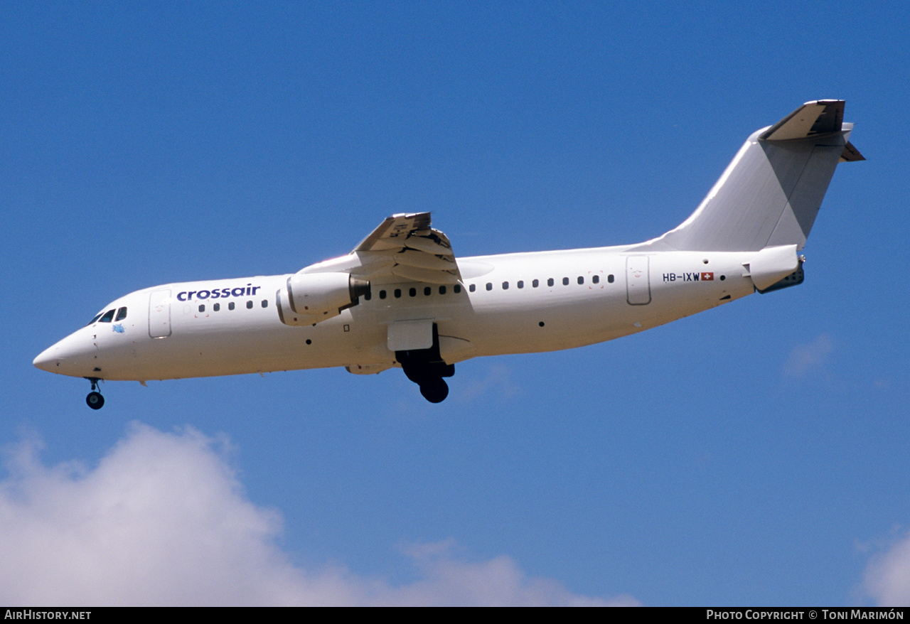 Aircraft Photo of HB-IXW | British Aerospace Avro 146-RJ100 | Crossair | AirHistory.net #491427