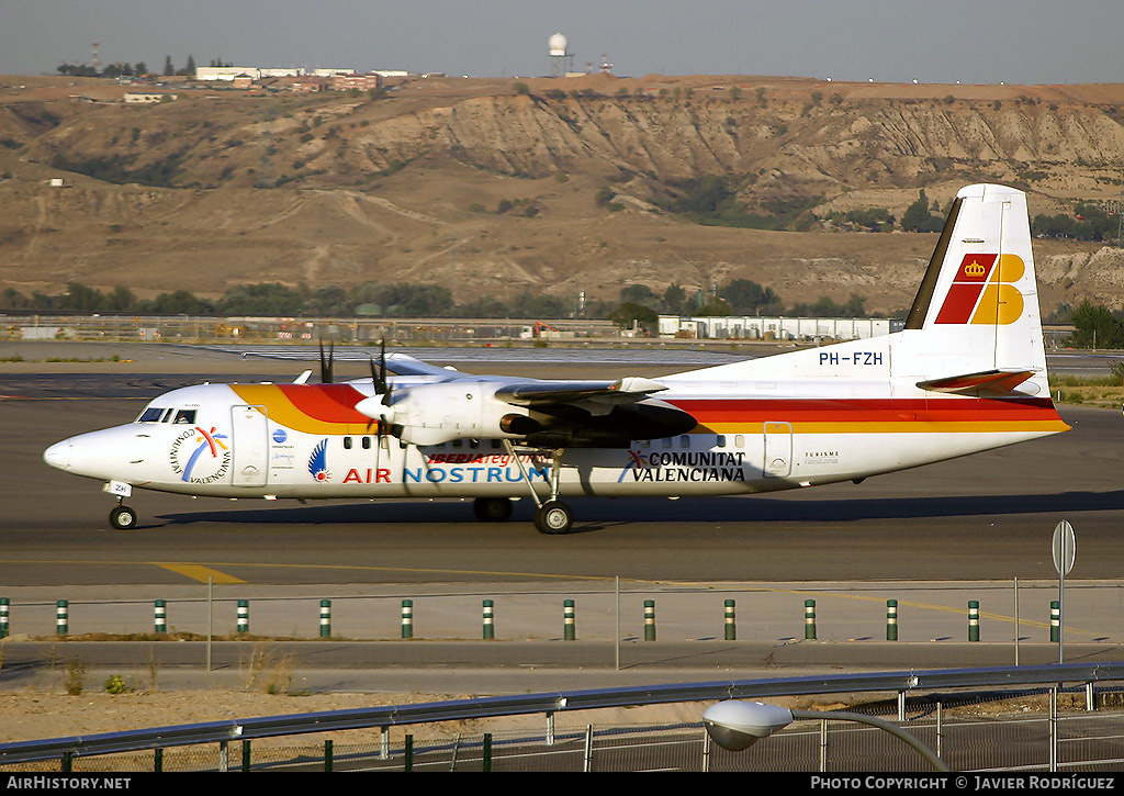 Aircraft Photo of PH-FZH | Fokker 50 | Air Nostrum | AirHistory.net #491486