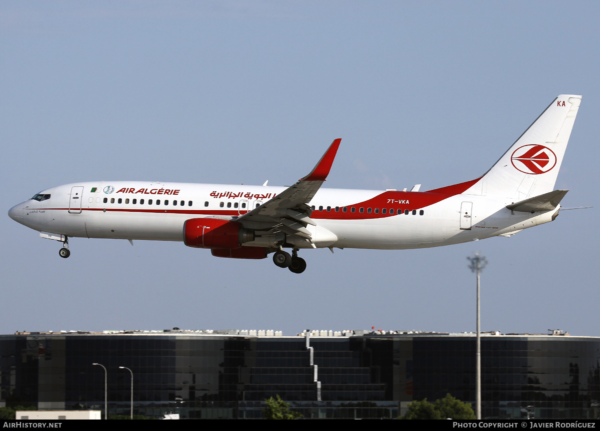 Aircraft Photo of 7T-VKA | Boeing 737-8D6 | Air Algérie | AirHistory.net #491493