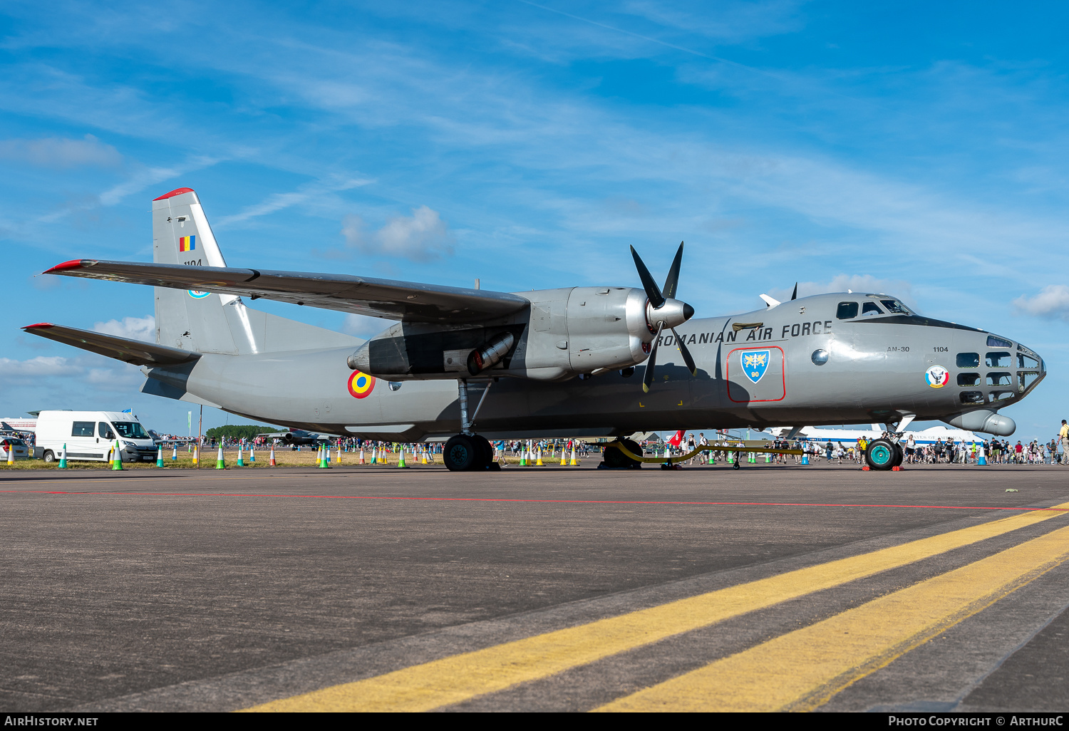 Aircraft Photo of 1104 | Antonov An-30 | Romania - Air Force | AirHistory.net #491513