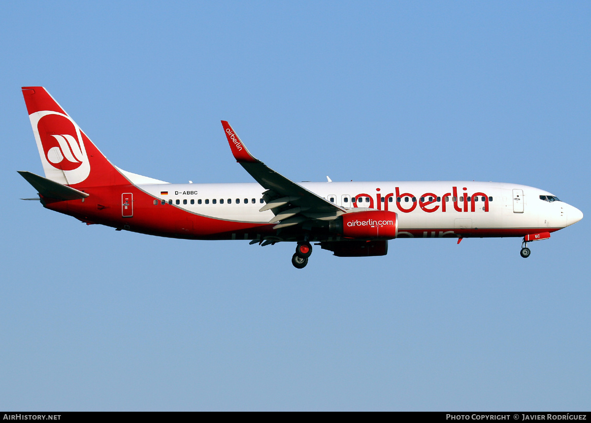 Aircraft Photo of D-ABBC | Boeing 737-86J | Air Berlin | AirHistory.net #491516