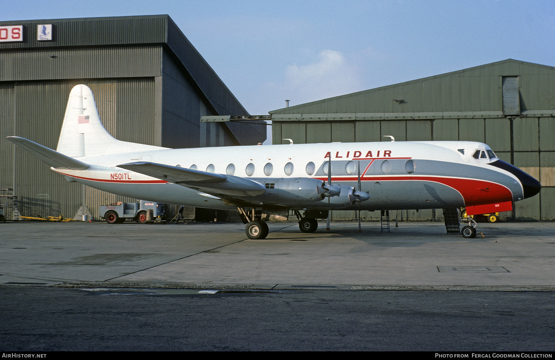 Aircraft Photo of N501TL | Vickers 812 Viscount | Alidair | AirHistory.net #491532