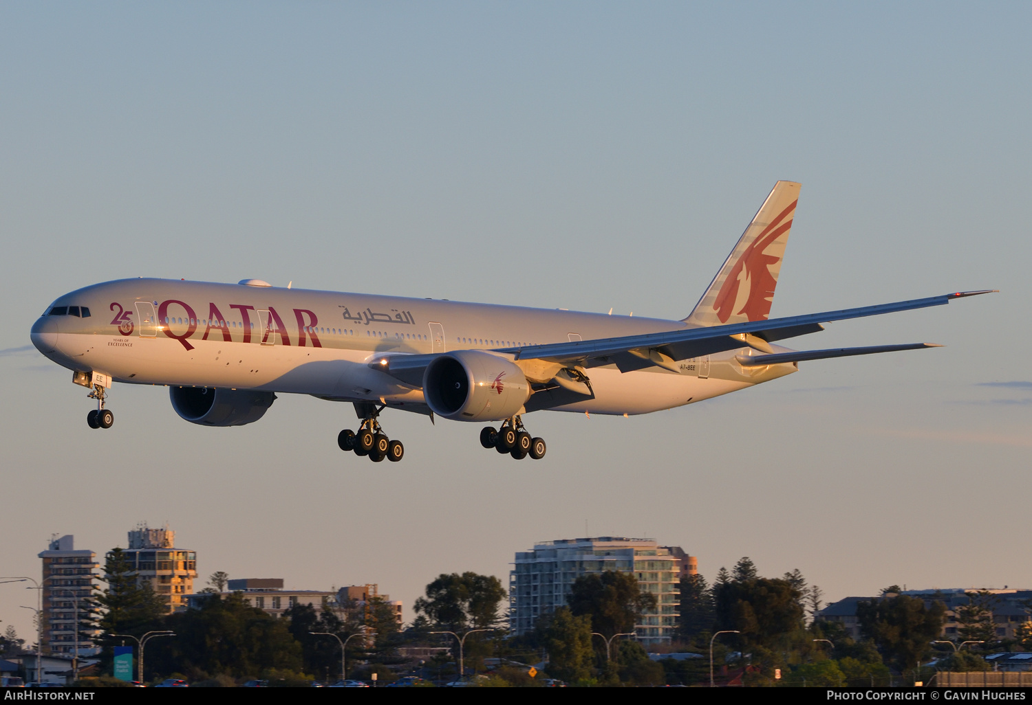 Aircraft Photo of A7-BEE | Boeing 777-3DZ/ER | Qatar Airways | AirHistory.net #491639