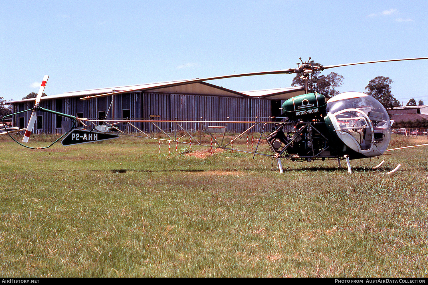 Aircraft Photo of P2-AHH | Bell 47G-3B-1 | Rotor Work | AirHistory.net #491640