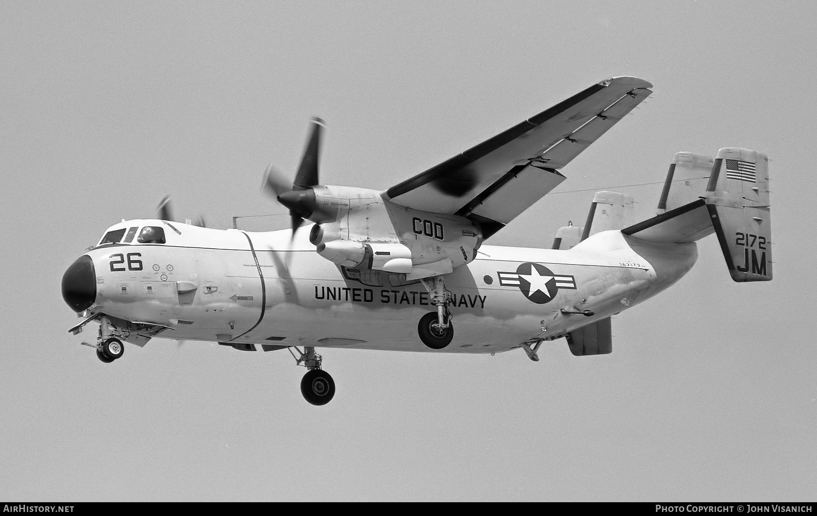 Aircraft Photo of 162172 / 2172 | Grumman C-2A Greyhound | USA - Navy | AirHistory.net #491649