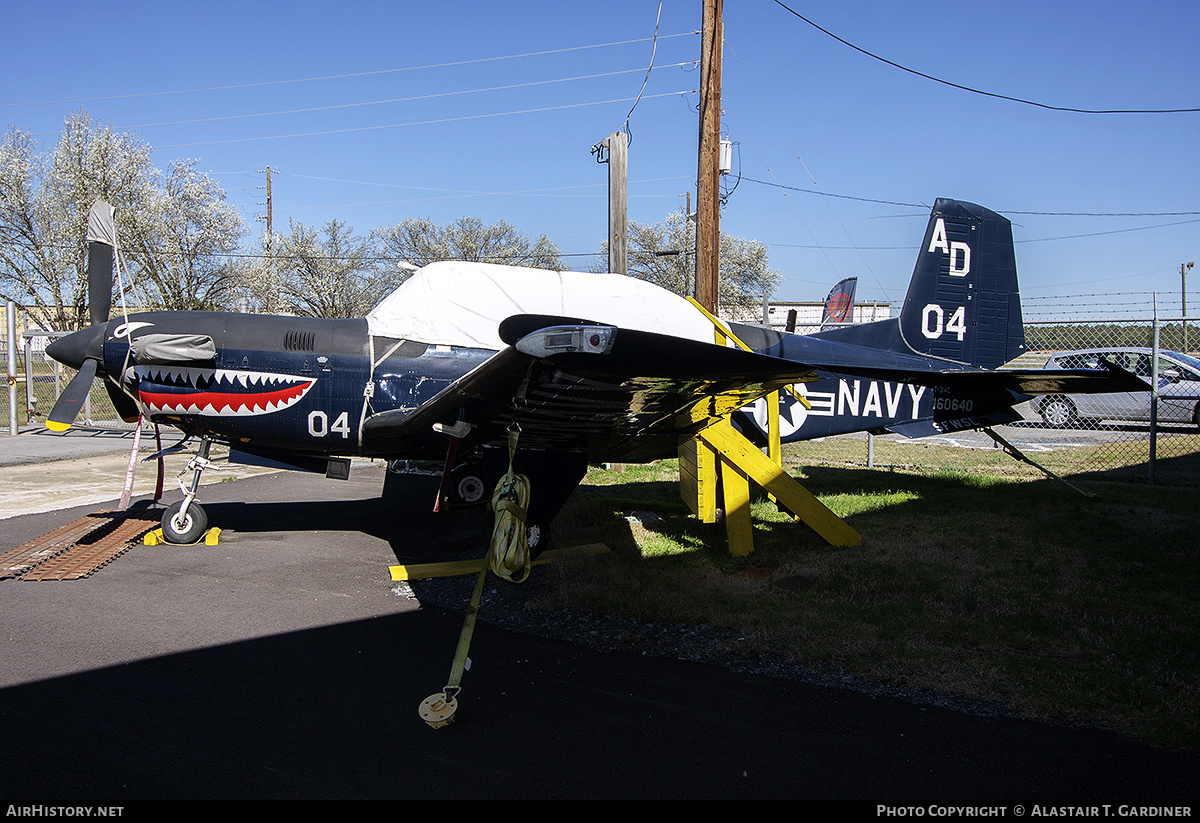 Aircraft Photo of 160640 | Beech T-34C Turbo Mentor (45) | USA - Navy | AirHistory.net #491656