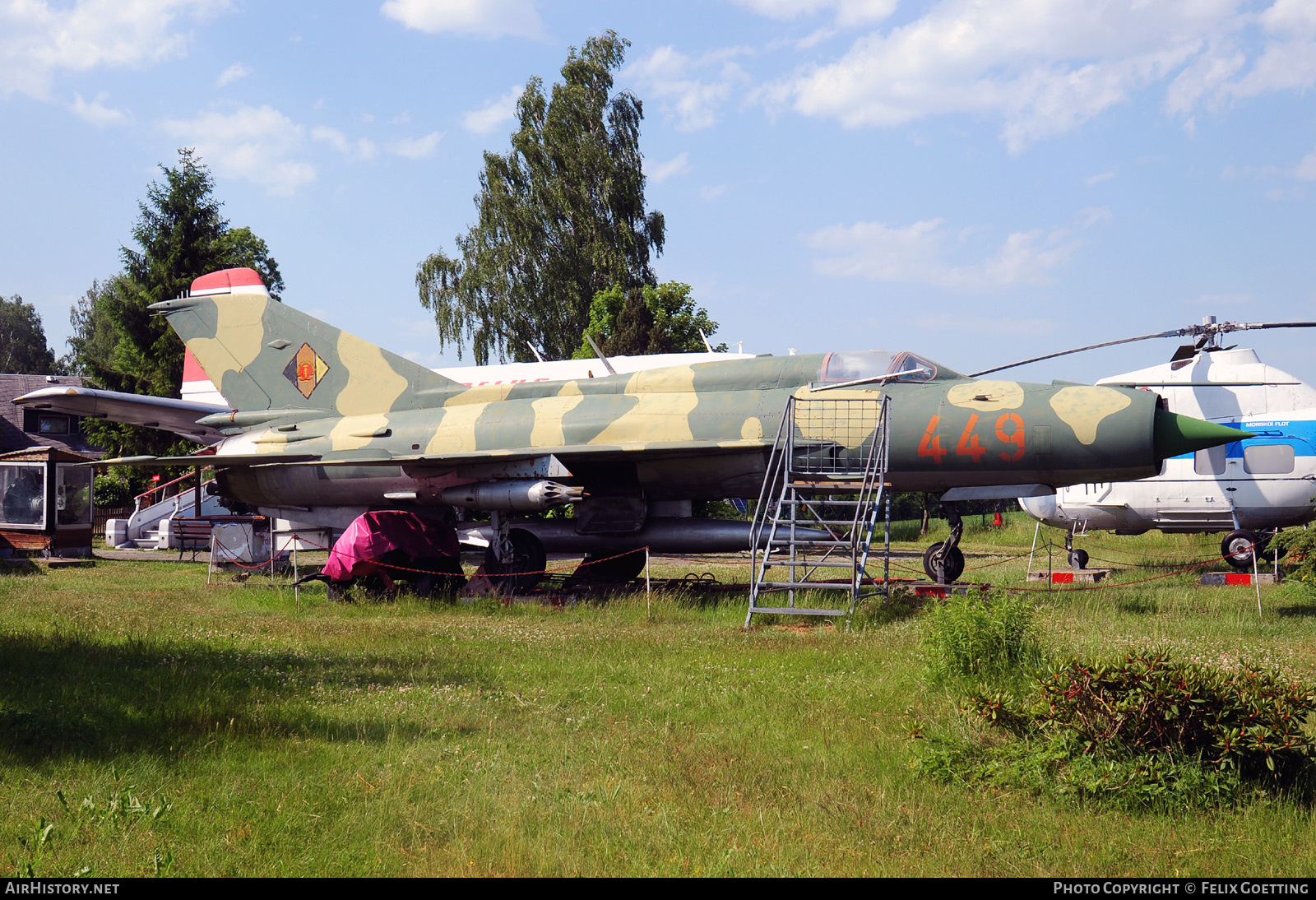 Aircraft Photo of 449 | Mikoyan-Gurevich MiG-21SPS-K | East Germany - Air Force | AirHistory.net #491689