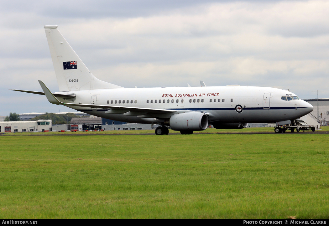 Aircraft Photo of A36-002 | Boeing 737-7DF BBJ | Australia - Air Force | AirHistory.net #491762