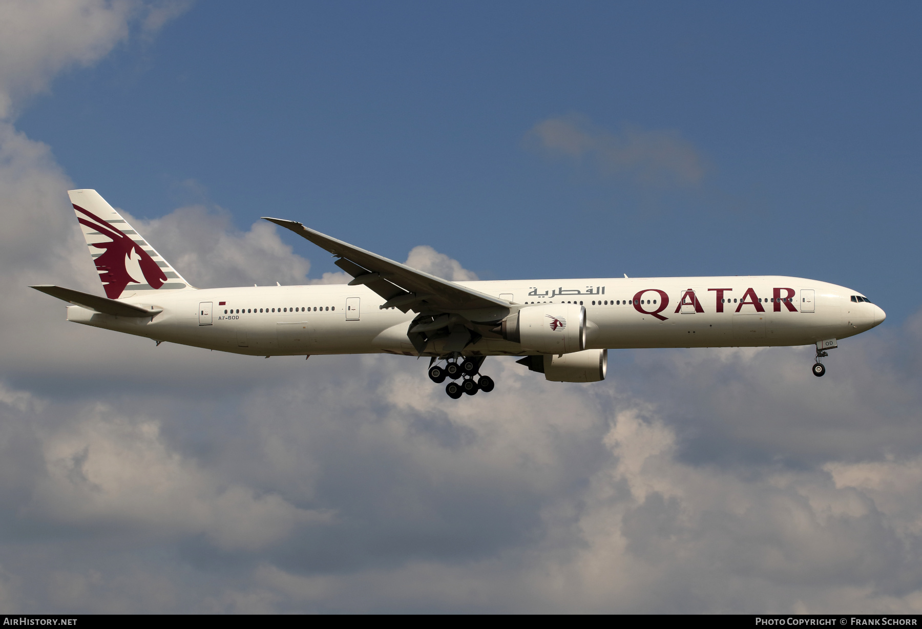 Aircraft Photo of A7-BOD | Boeing 777-367/ER | Qatar Airways | AirHistory.net #491764