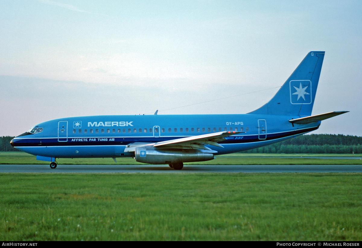 Aircraft Photo of OY-APG | Boeing 737-2L9/Adv | Tunis Air | AirHistory.net #491977