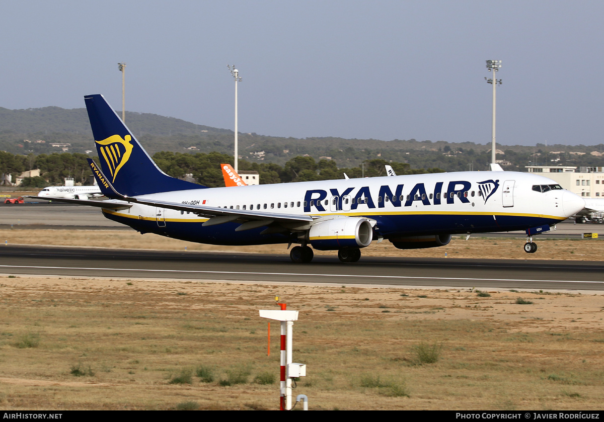 Aircraft Photo of 9H-QDH | Boeing 737-800 | Ryanair | AirHistory.net #491988