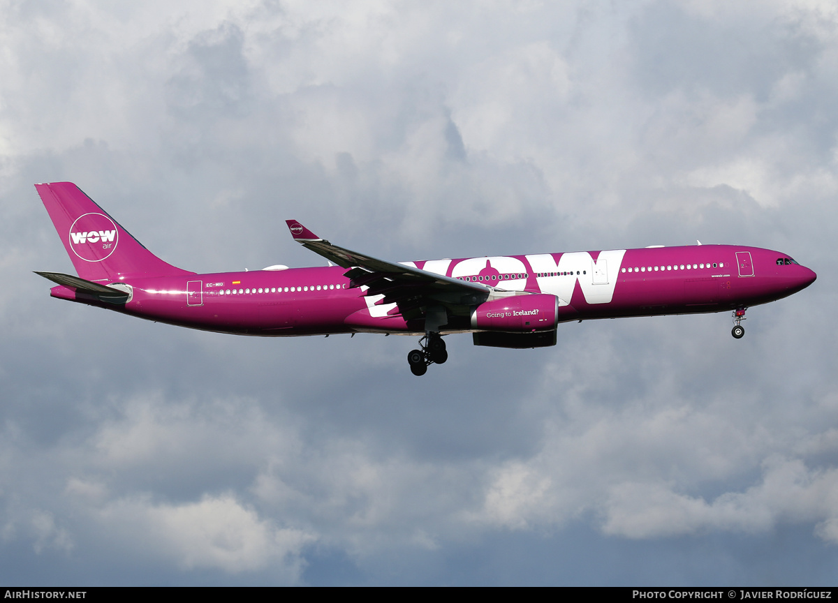 Aircraft Photo of EC-MIO | Airbus A330-343E | WOW Air | AirHistory.net #491994