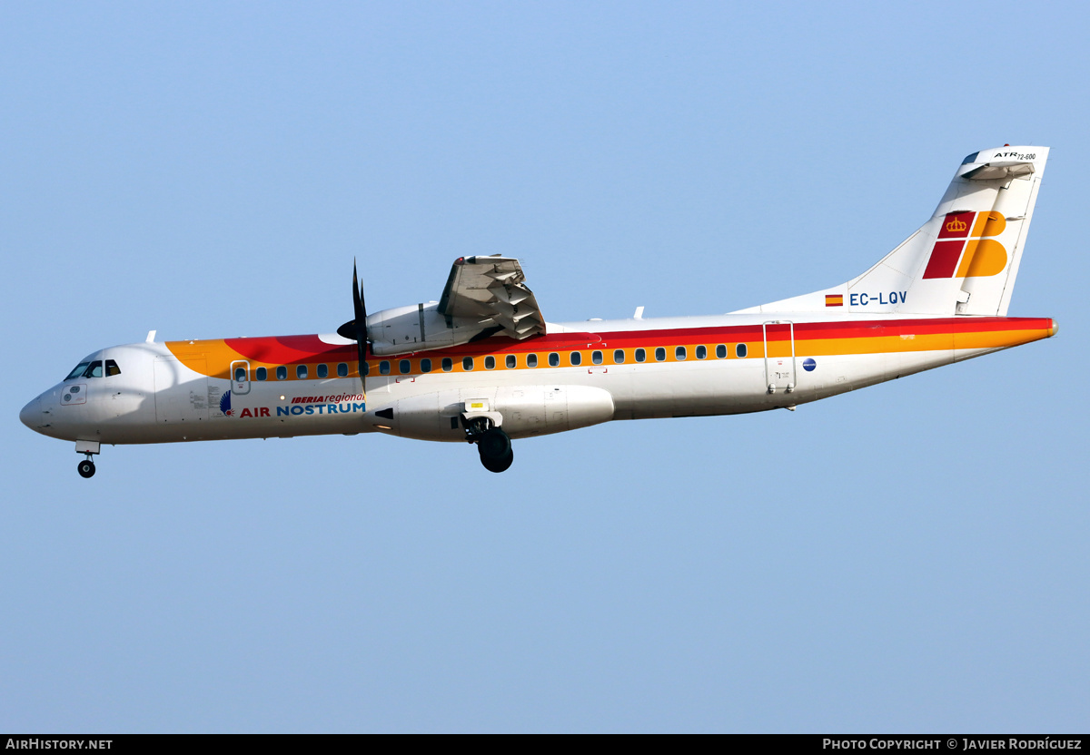 Aircraft Photo of EC-LQV | ATR ATR-72-600 (ATR-72-212A) | Iberia Regional | AirHistory.net #492010