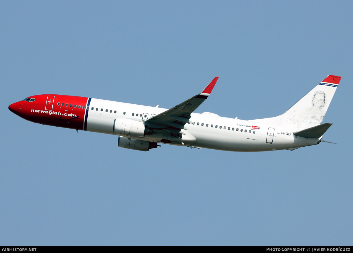 Aircraft Photo of LN-NOD | Boeing 737-8Q8 | Norwegian | AirHistory.net #492021