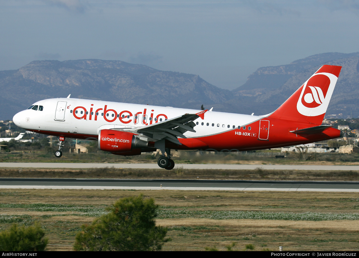 Aircraft Photo of HB-IOX | Airbus A319-112 | Air Berlin | AirHistory.net #492024