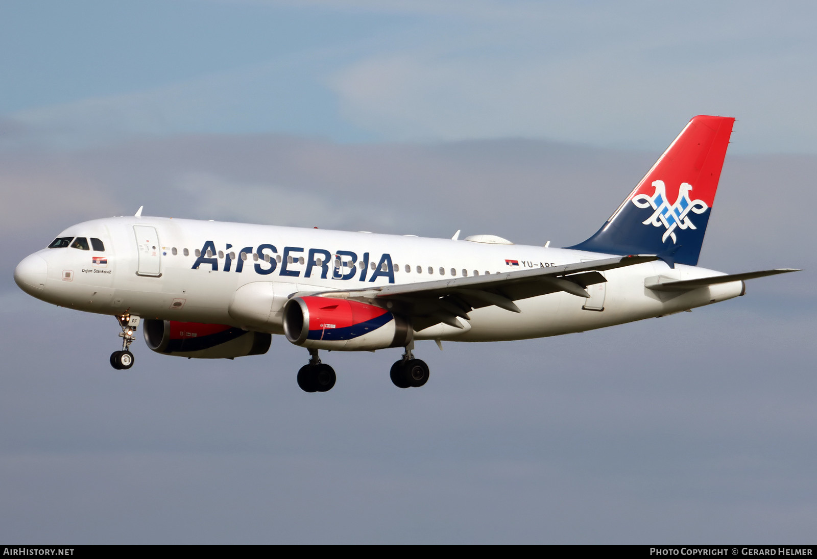 Aircraft Photo of YU-APF | Airbus A319-131 | Air Serbia | AirHistory.net #492090