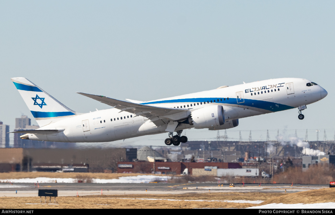 Aircraft Photo of 4X-ERB | Boeing 787-8 Dreamliner | El Al Israel Airlines | AirHistory.net #492139
