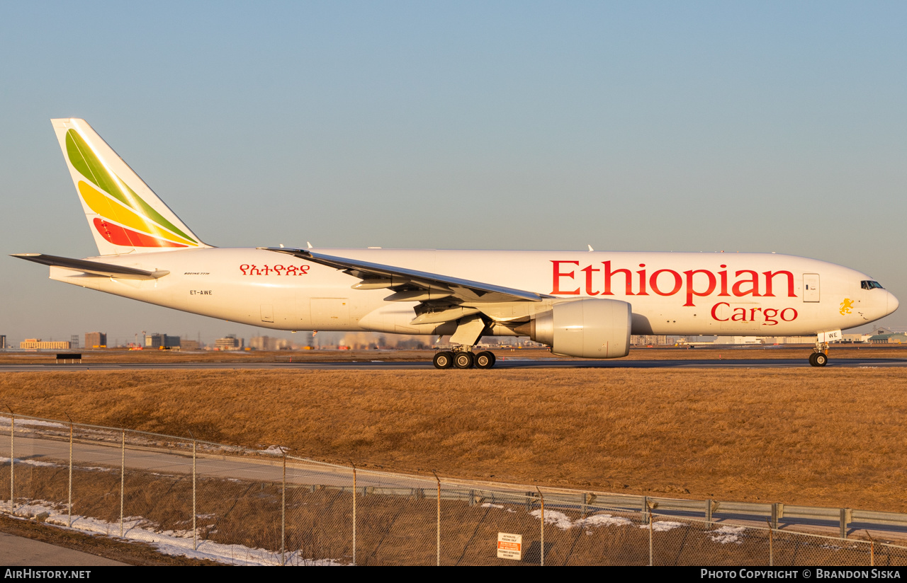 Aircraft Photo of ET-AWE | Boeing 777-F | Ethiopian Airlines Cargo | AirHistory.net #492140
