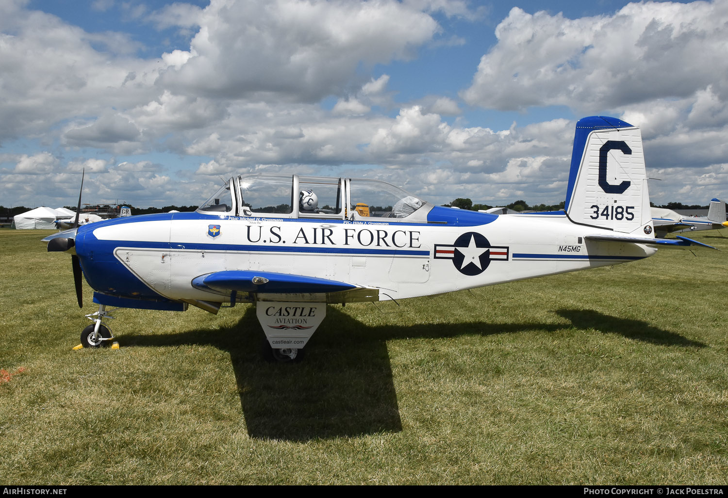 Aircraft Photo of N45MG / 34185 | Beech T-34A Mentor | Castle Aviation | USA - Air Force | AirHistory.net #492156