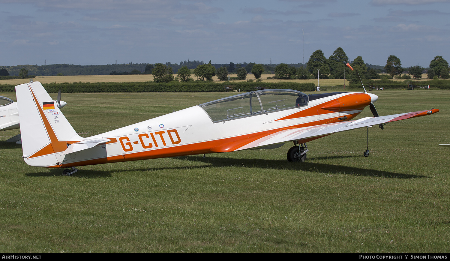 Aircraft Photo of G-CITD | Fournier RF-5 | AirHistory.net #492173