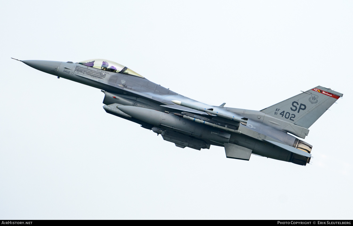 Aircraft Photo of 91-0402 / AF91-402 | Lockheed F-16CM Fighting Falcon | USA - Air Force | AirHistory.net #492235