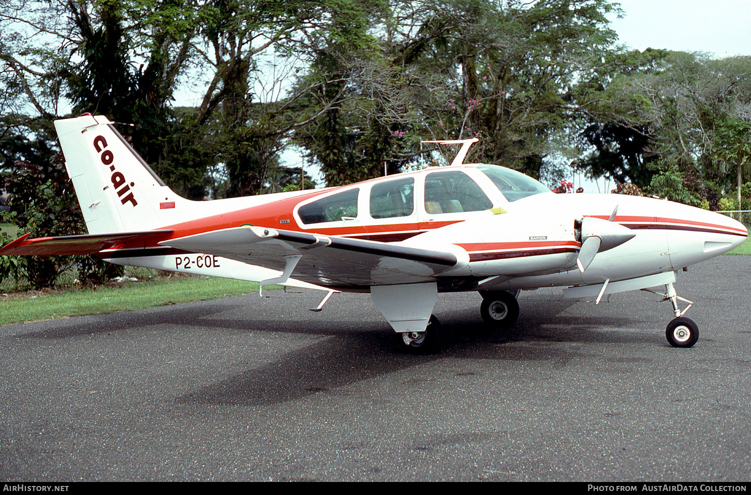Aircraft Photo of P2-COE | Beech E55 Baron | Co-Air | AirHistory.net #492238