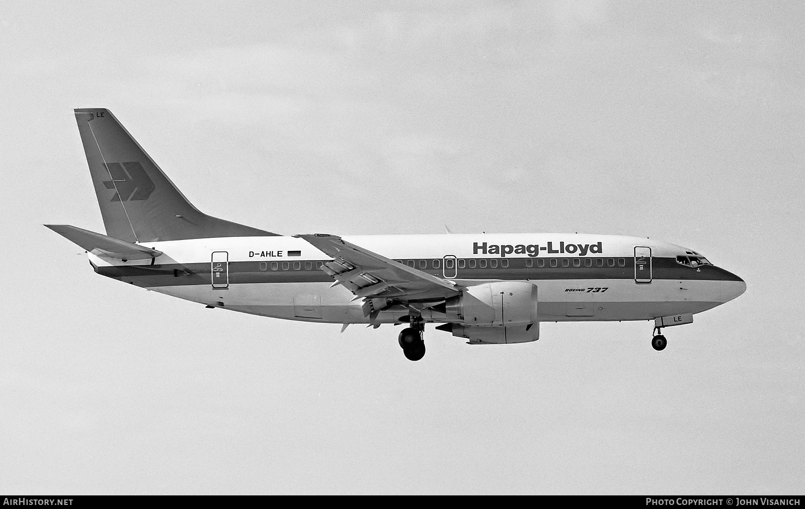 Aircraft Photo of D-AHLE | Boeing 737-5K5 | Hapag-Lloyd | AirHistory.net #492255