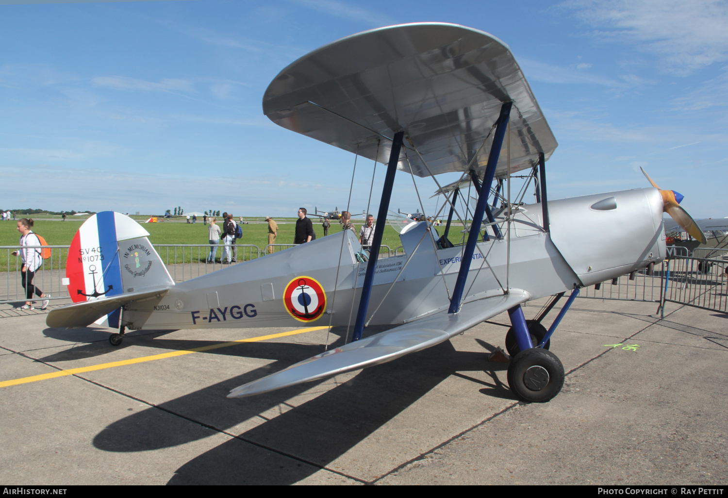 Aircraft Photo of F-AYGG / N31034 | SNCAN Stampe SV-4C | France - Navy | AirHistory.net #492288