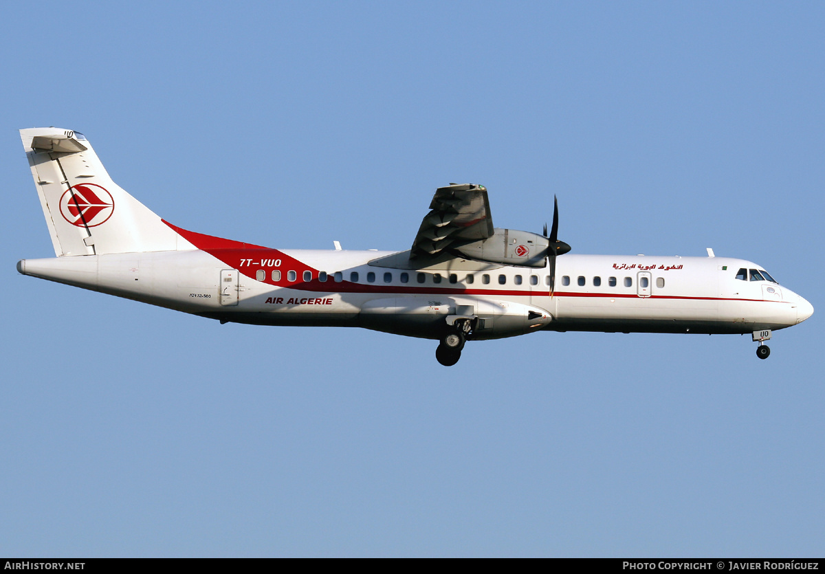 Aircraft Photo of 7T-VUO | ATR ATR-72-500 (ATR-72-212A) | Air Algérie | AirHistory.net #492293