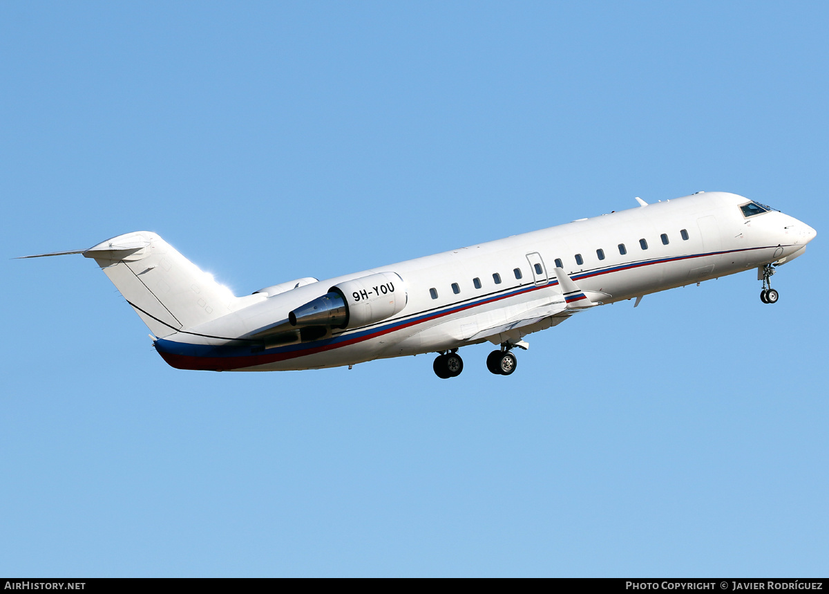 Aircraft Photo of 9H-YOU | Bombardier Challenger 850 (CRJ-200SE/CL-600-2B19) | AirX Charter | AirHistory.net #492311