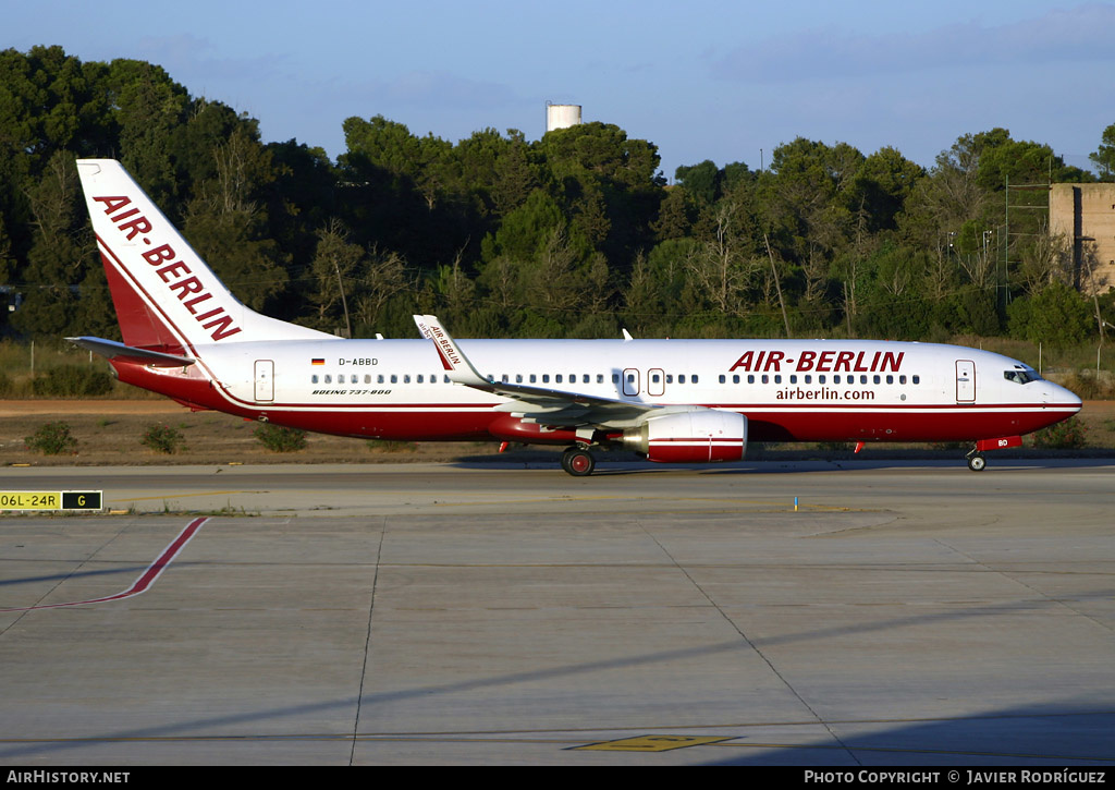 Aircraft Photo of D-ABBD | Boeing 737-86J | Air Berlin | AirHistory.net #492330