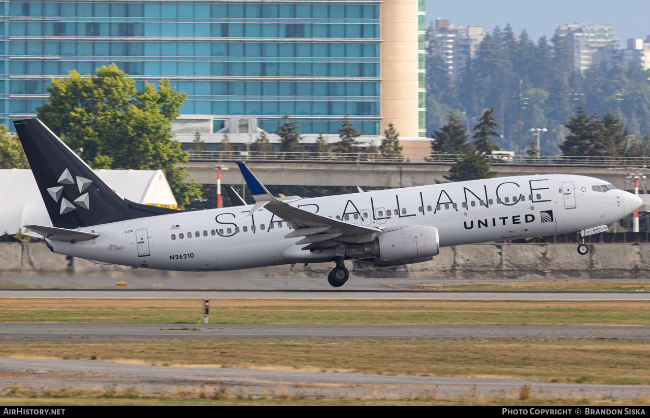 Aircraft Photo of N26210 | Boeing 737-824 | United Airlines | AirHistory.net #492360