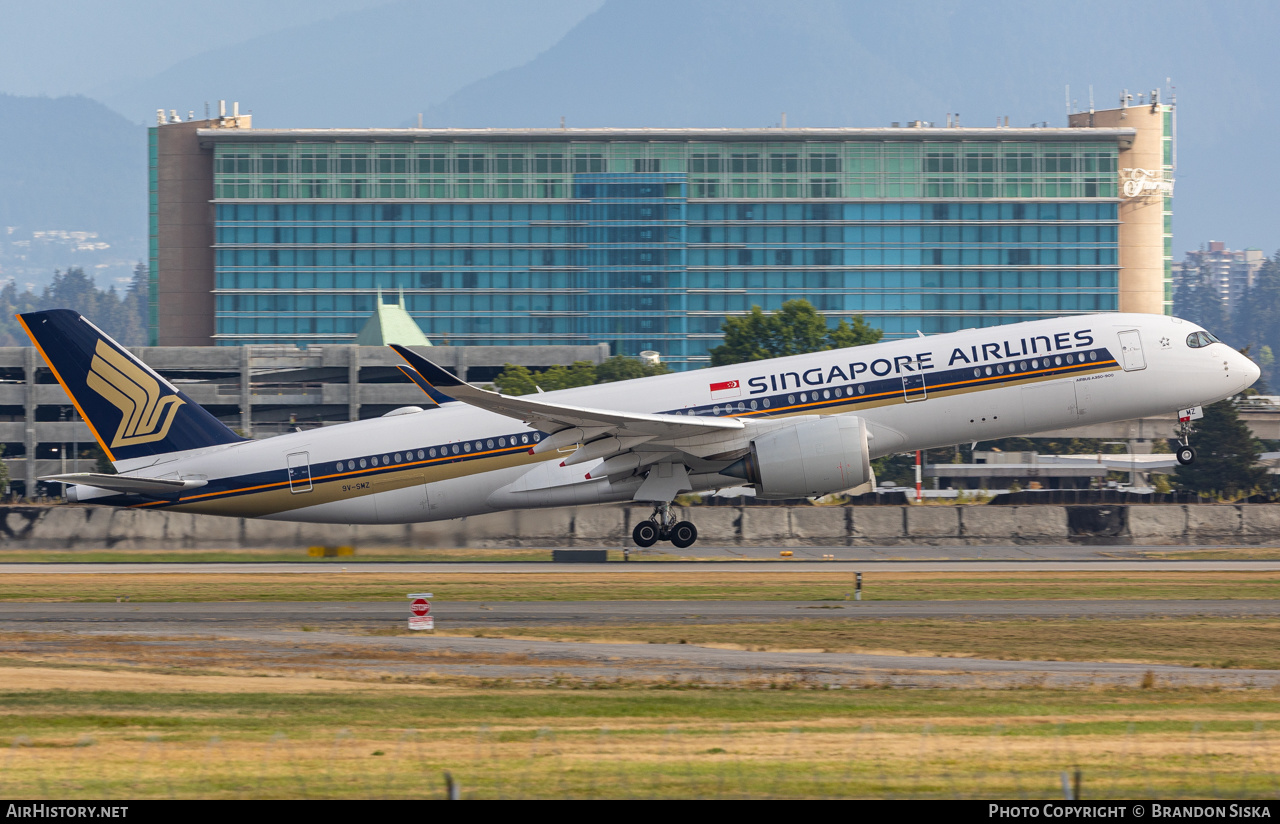 Aircraft Photo of 9V-SMZ | Airbus A350-941 | Singapore Airlines | AirHistory.net #492361