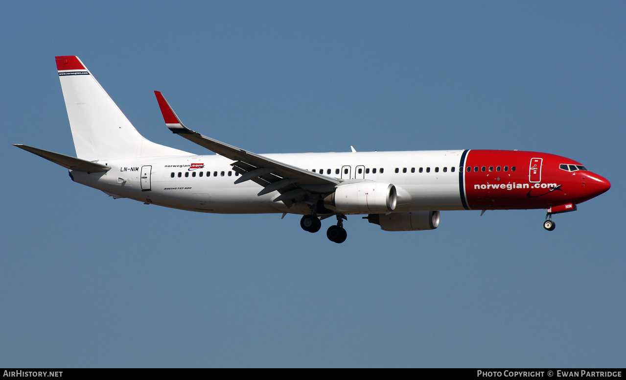 Aircraft Photo of LN-NIM | Boeing 737-8KN | Norwegian | AirHistory.net #492378