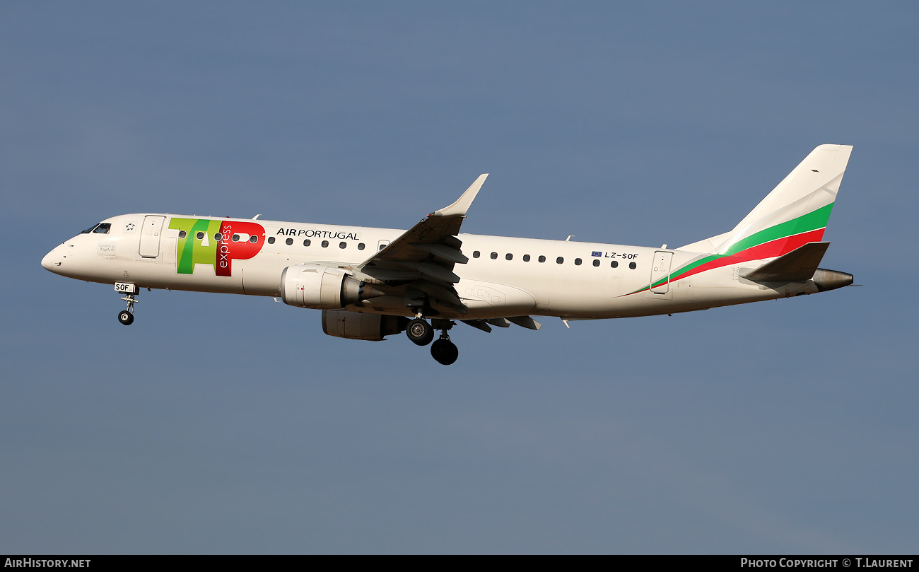 Aircraft Photo of LZ-SOF | Embraer 190STD (ERJ-190-100STD) | TAP Air Portugal Express | AirHistory.net #492497