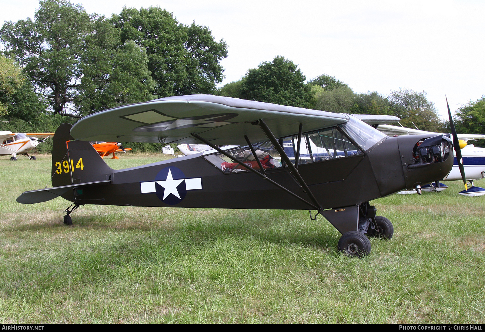 Aircraft Photo of G-BHZU | Piper J-3C-65 Cub | USA - Air Force | AirHistory.net #492525