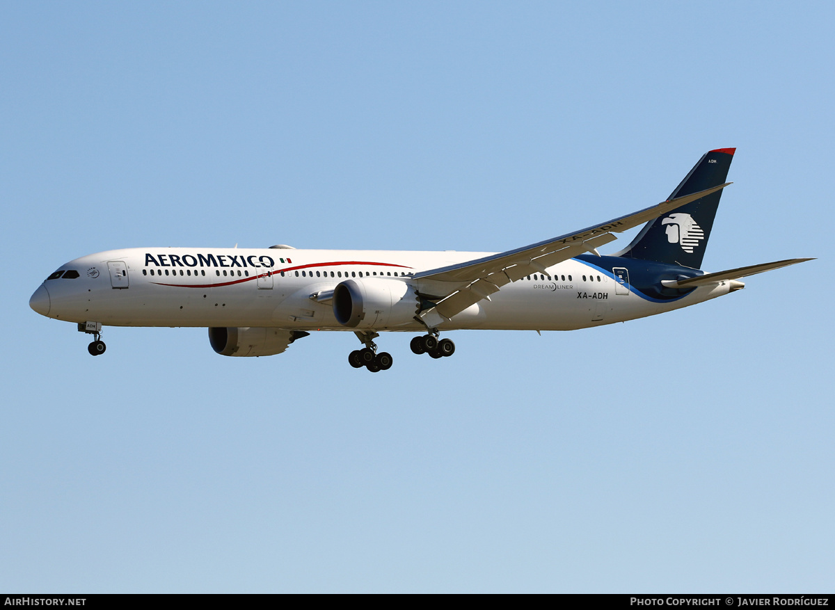 Aircraft Photo of XA-ADH | Boeing 787-9 Dreamliner | AeroMéxico | AirHistory.net #492571