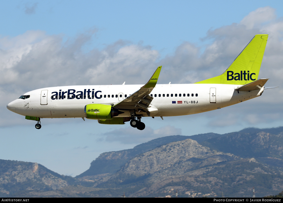 Aircraft Photo of YL-BBJ | Boeing 737-36Q | AirBaltic | AirHistory.net #492577