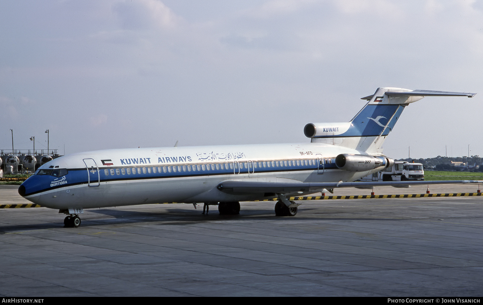 Aircraft Photo of 9K-AFD | Boeing 727-269/Adv | Kuwait Airways | AirHistory.net #492587